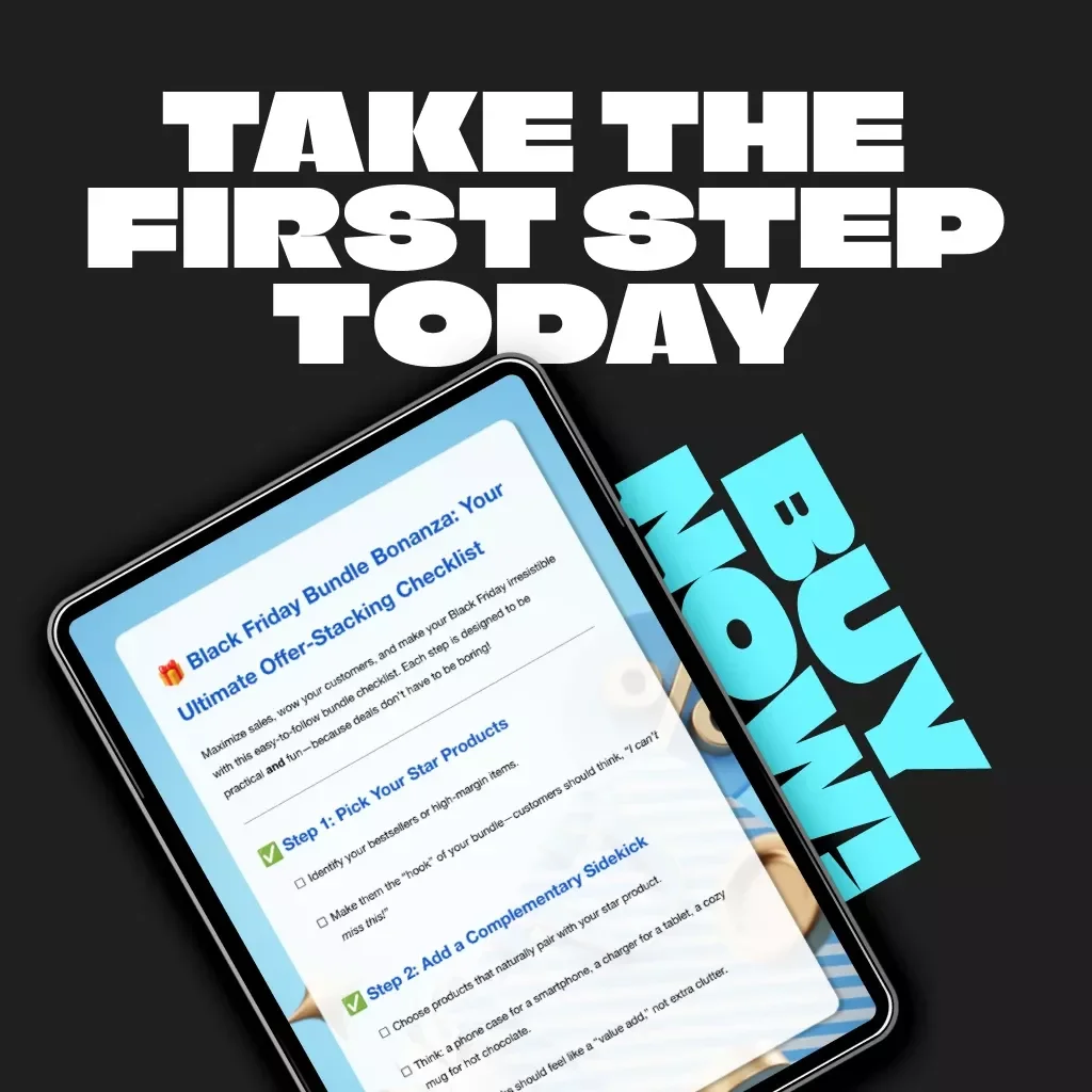 Black Friday Bundle Bonanza: Your Ultimate Offer-Stacking Checklist | Digital Download for Entrepreneurs & Small Business Owners | How to Bundle Offers for Black Friday eBook