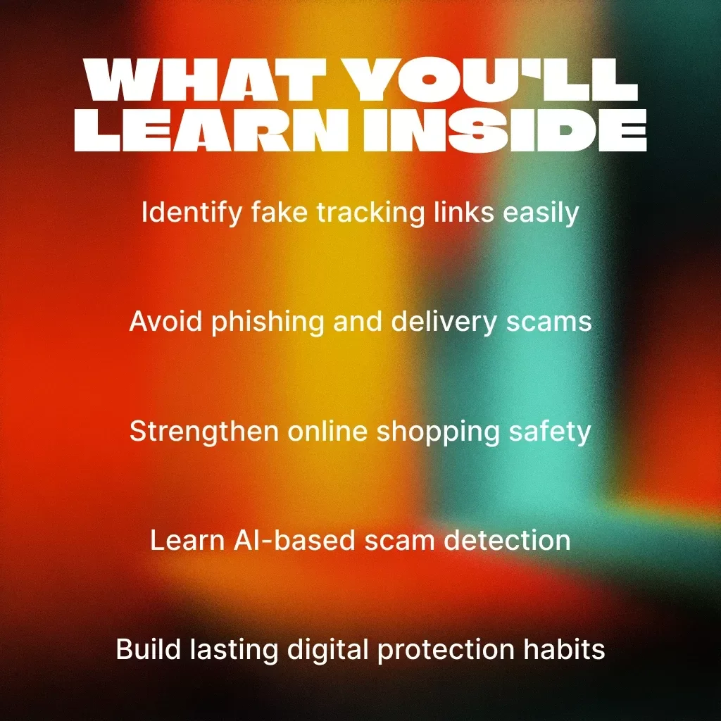 Avoiding Fake Tracking Links | Digital Security Guide | Online Safety eBook | Protect Yourself from Delivery Scams & Phishing Links | Cybersecurity Awareness Download