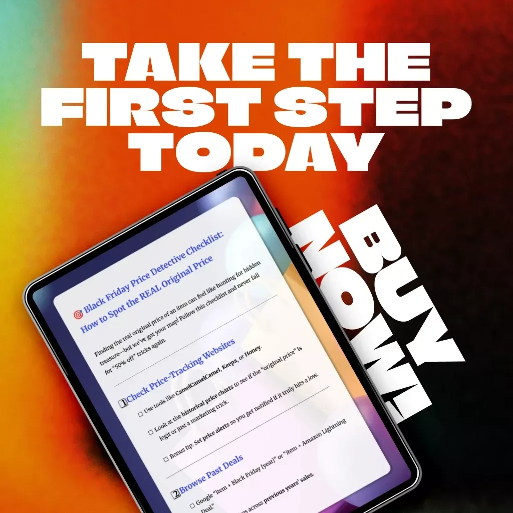 Black Friday Price Detective Checklist: How to Spot the REAL Original Price | Digital Download | How to Find Original Price History for an Item | Smart Shopping Guide | eBook & Printable Checklist