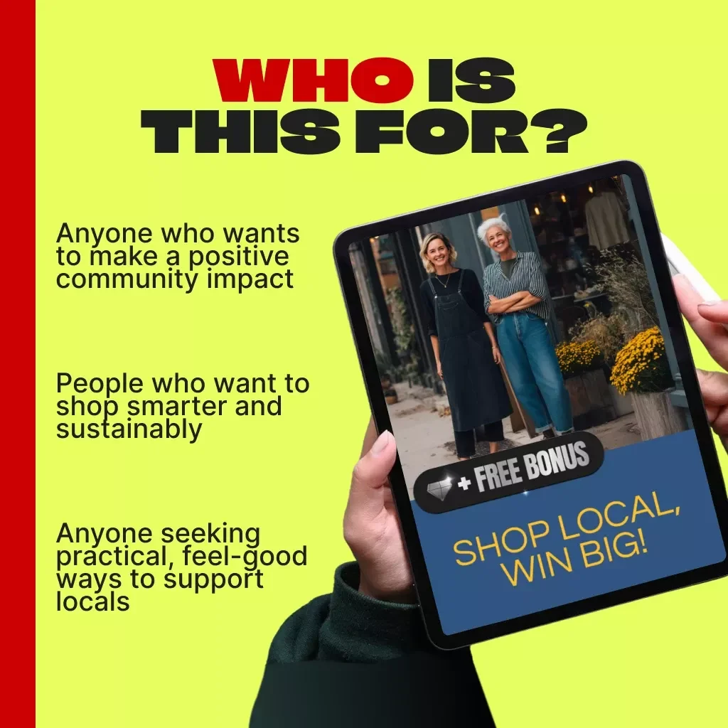 Shop Local, Win Big! | Digital Download Guide | Support Local Businesses, Black Friday Shopping Strategies, and AI-Powered Prompts for Smart Local Shoppers