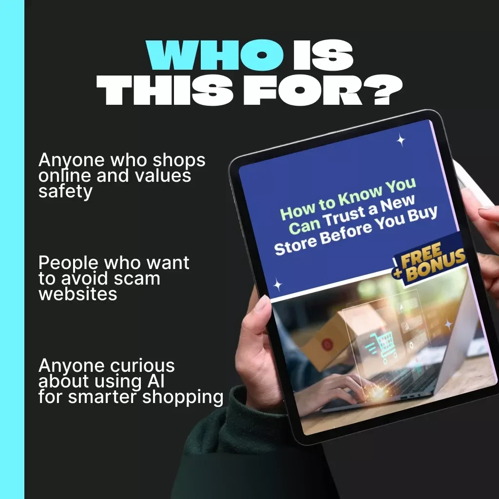 How to Know You Can Trust a New Store Before You Buy | Online Shopping Safety eBook | Digital Download Guide on What to Check Before Buying from a New Store