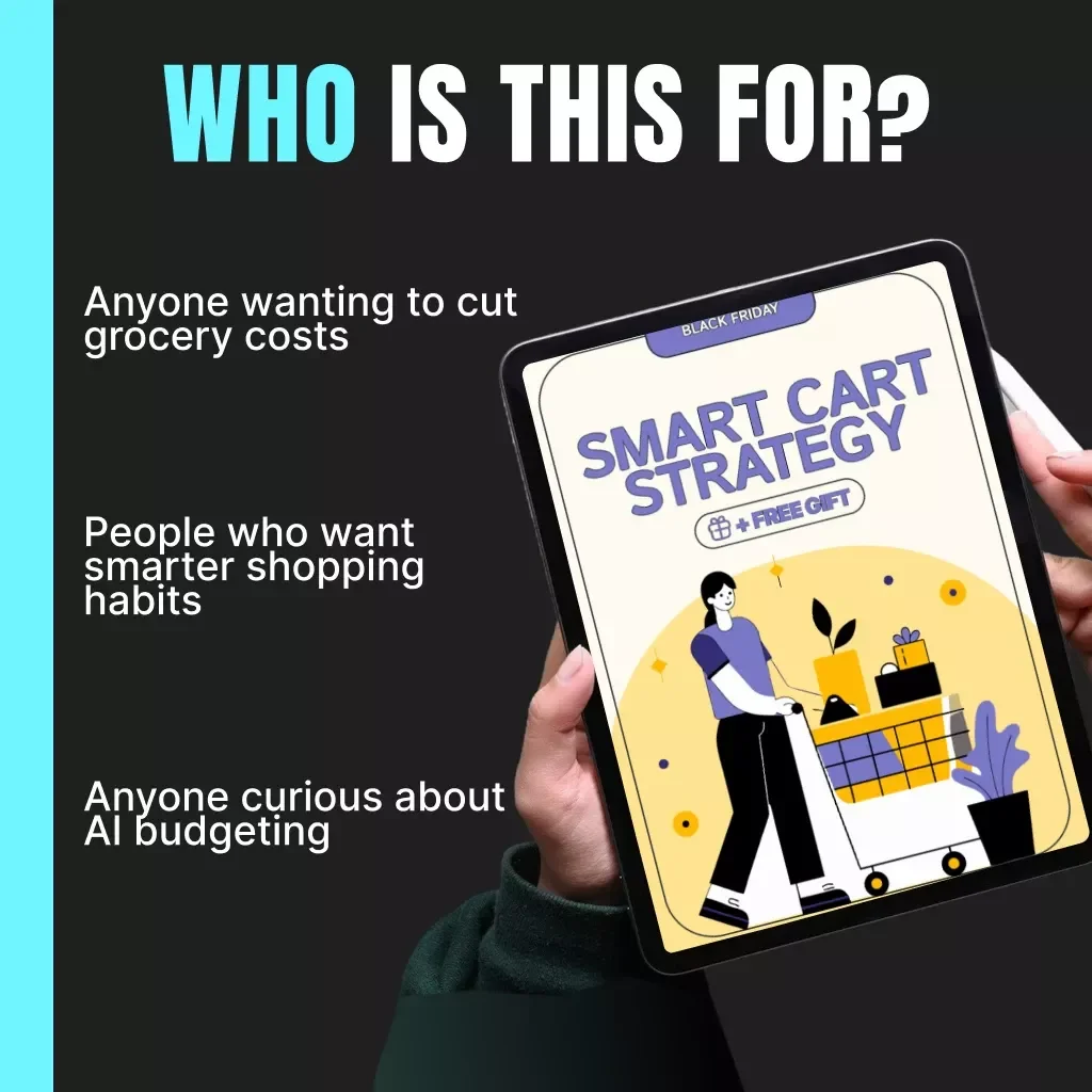 Smart Cart Strategy | Digital Guide to How to Create a Grocery Black Friday Shopping Budget | Save More, Spend Smarter, Shop with Confidence