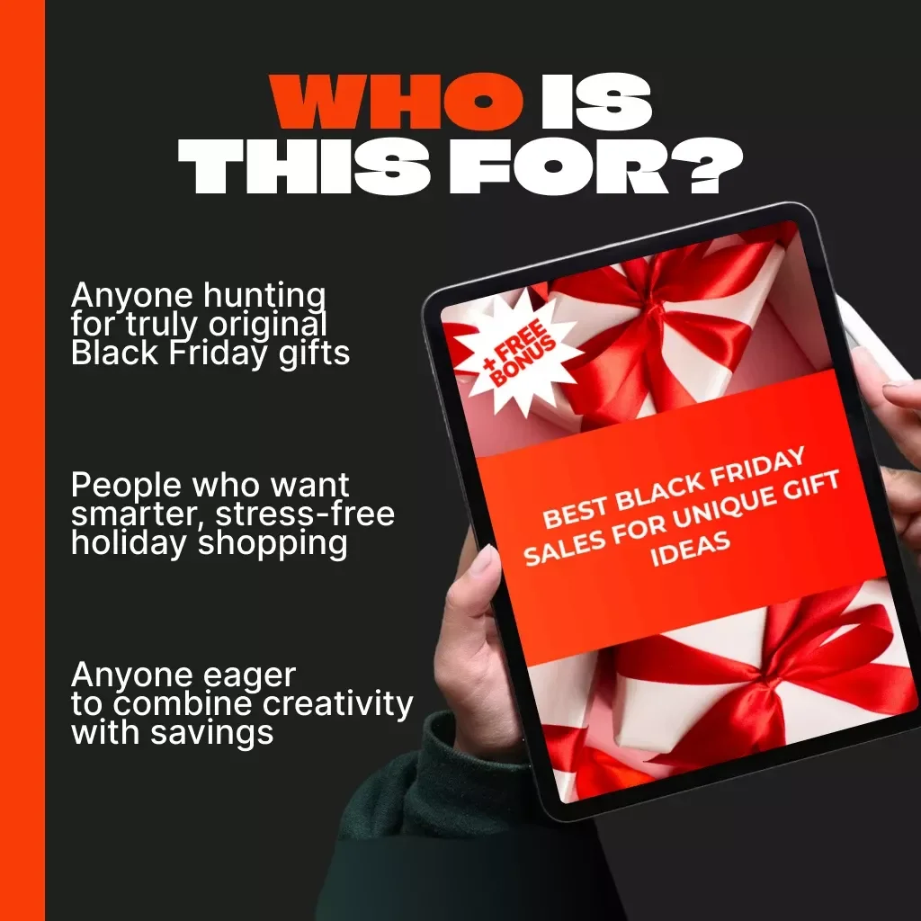 Best Black Friday Sales for Unique Gift Ideas | Digital Shopping Guide, eBook & Checklist for Thoughtful Gifting and Smart Holiday Shopping