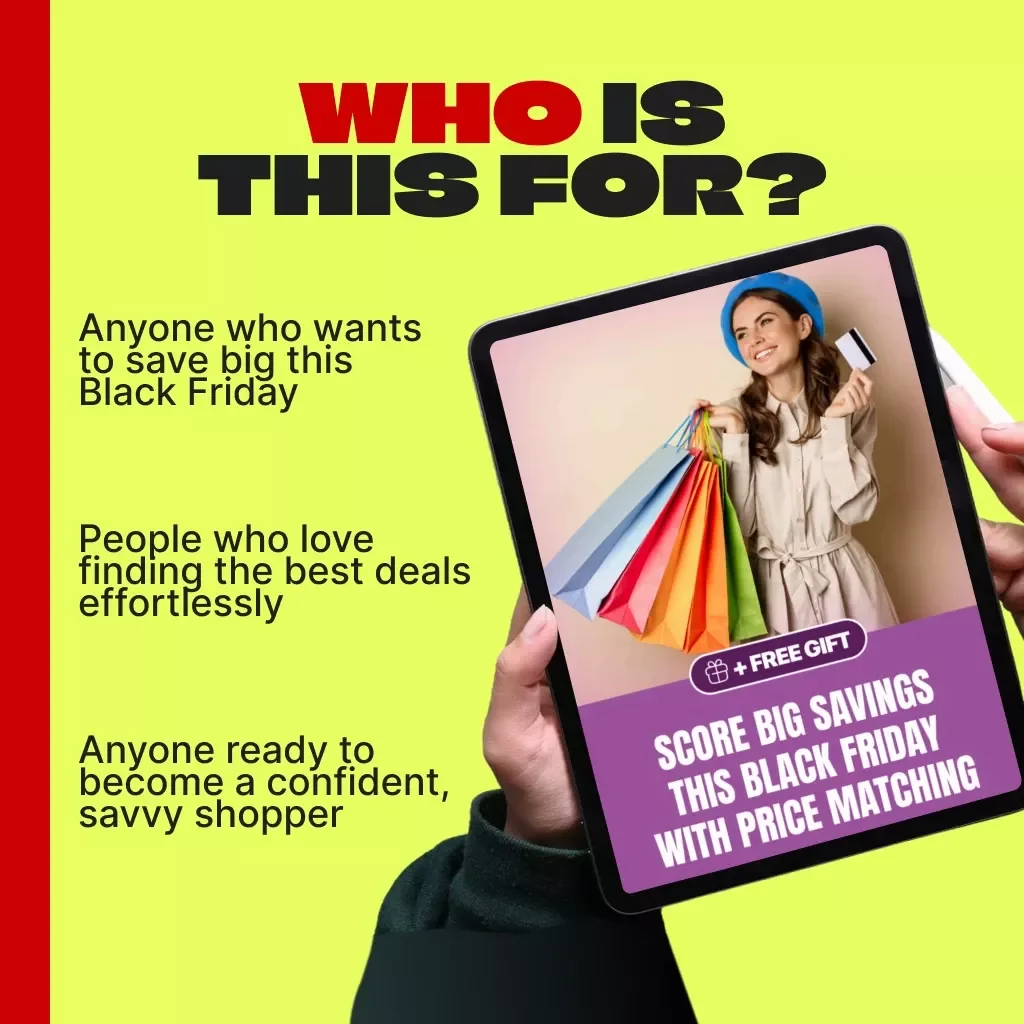 Score Big Savings This Black Friday with Price Matching | Digital Guide for Smart Shoppers | Black Friday eBook, Budget-Saving Checklist, and Price Match Strategies for Maximum Discounts