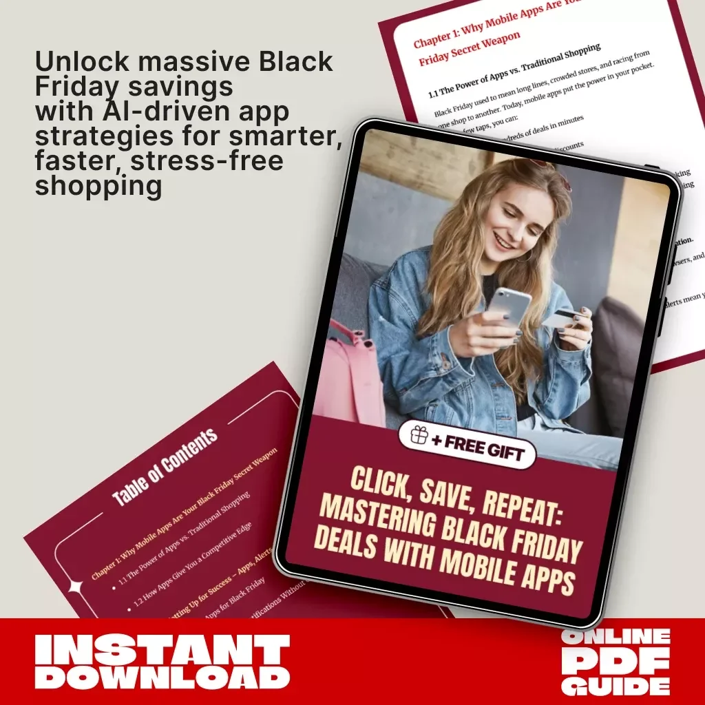 Click, Save, Repeat: Mastering Black Friday Deals with Mobile Apps | Digital Guide for Smart Shoppers | How to Use Mobile Apps for Black Friday Deals