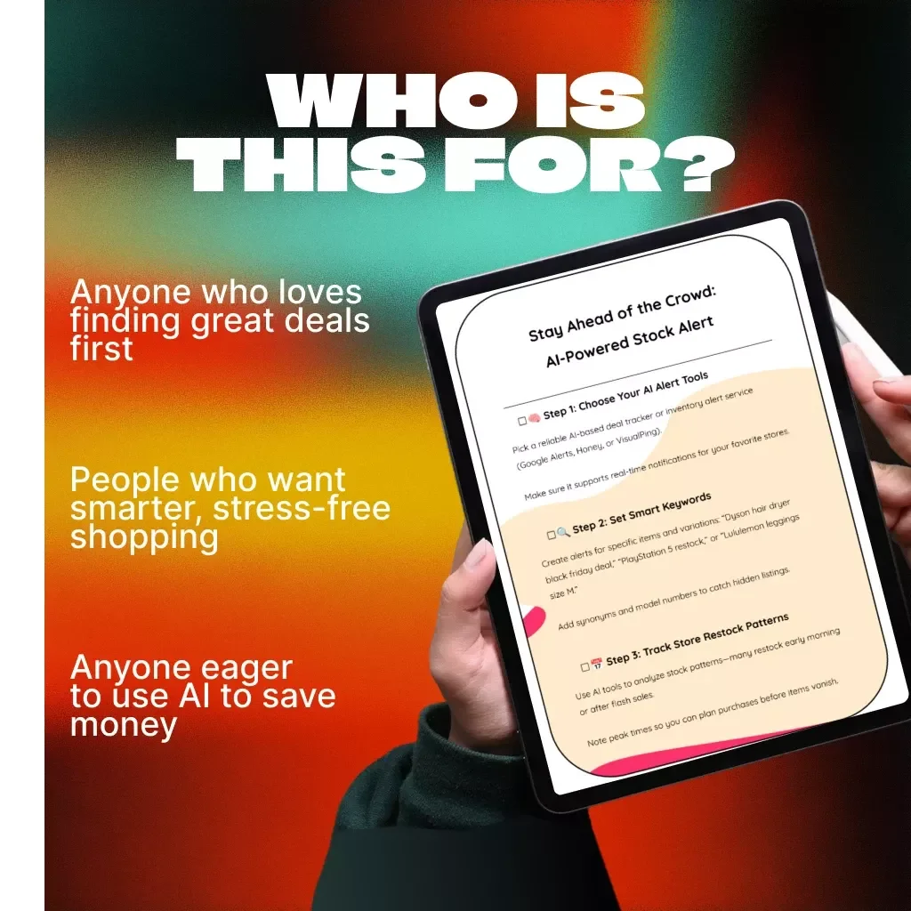 Stay Ahead of the Crowd: AI-Powered Stock Alert | Digital Checklist for Smart Shoppers | How to Use AI Alerts to Avoid Out-of-Stock Items