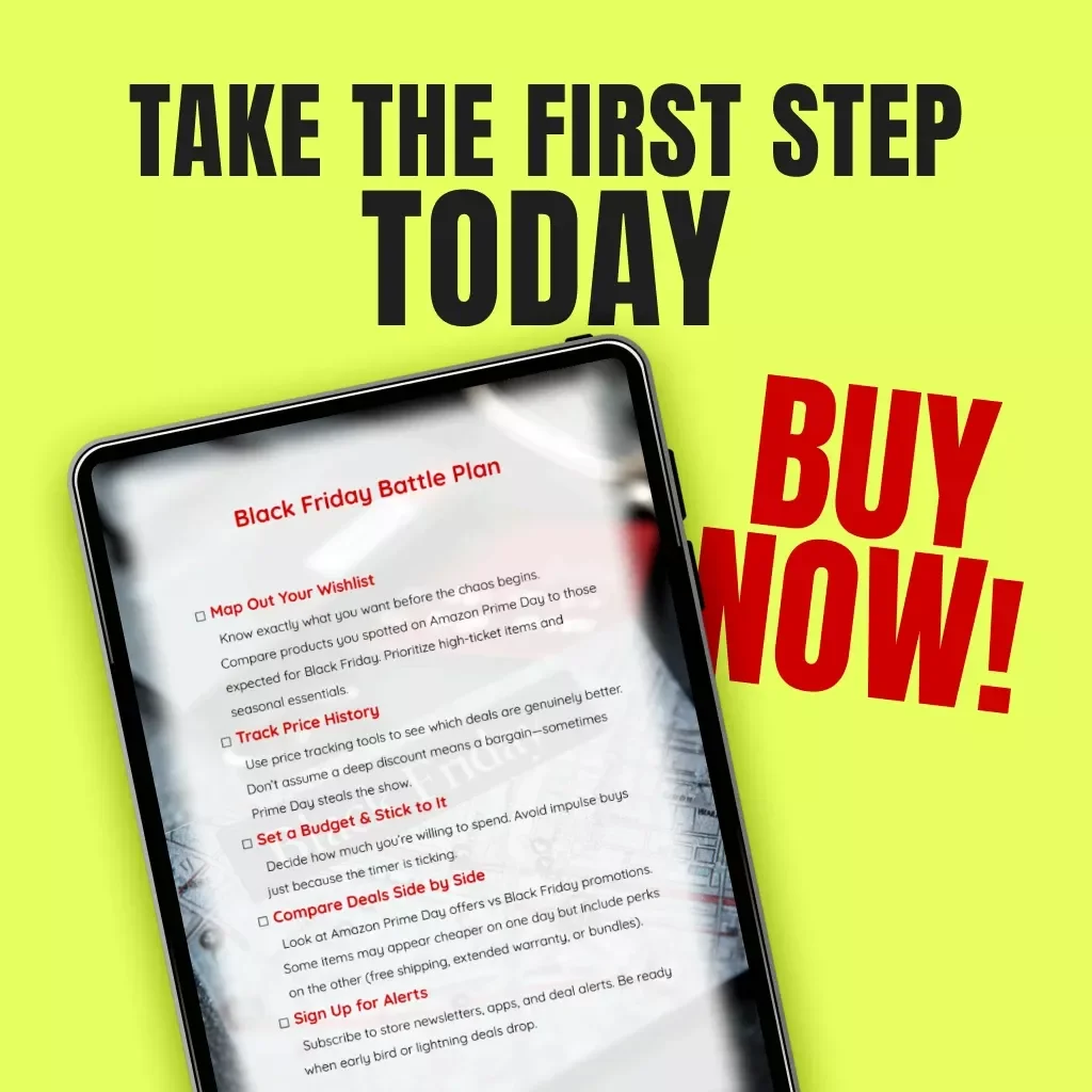 Black Friday Battle Plan | Ultimate Amazon Prime Day vs Black Friday Shopping Guide | Digital Download eBook & Checklist for Smart Shoppers