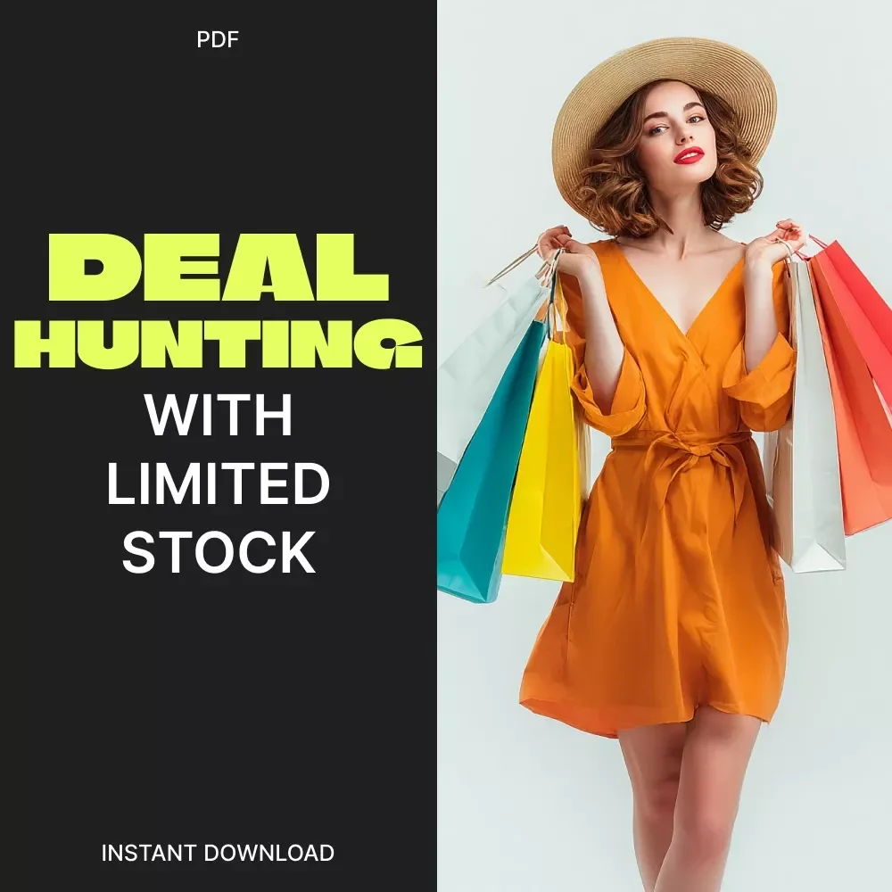 Mastering Deal Hunting with Limited Stock Checklist | Digital Download for Smart Shoppers | Tips for Deal Hunting with Limited Stock | Printable Guide for Bargain Hunters