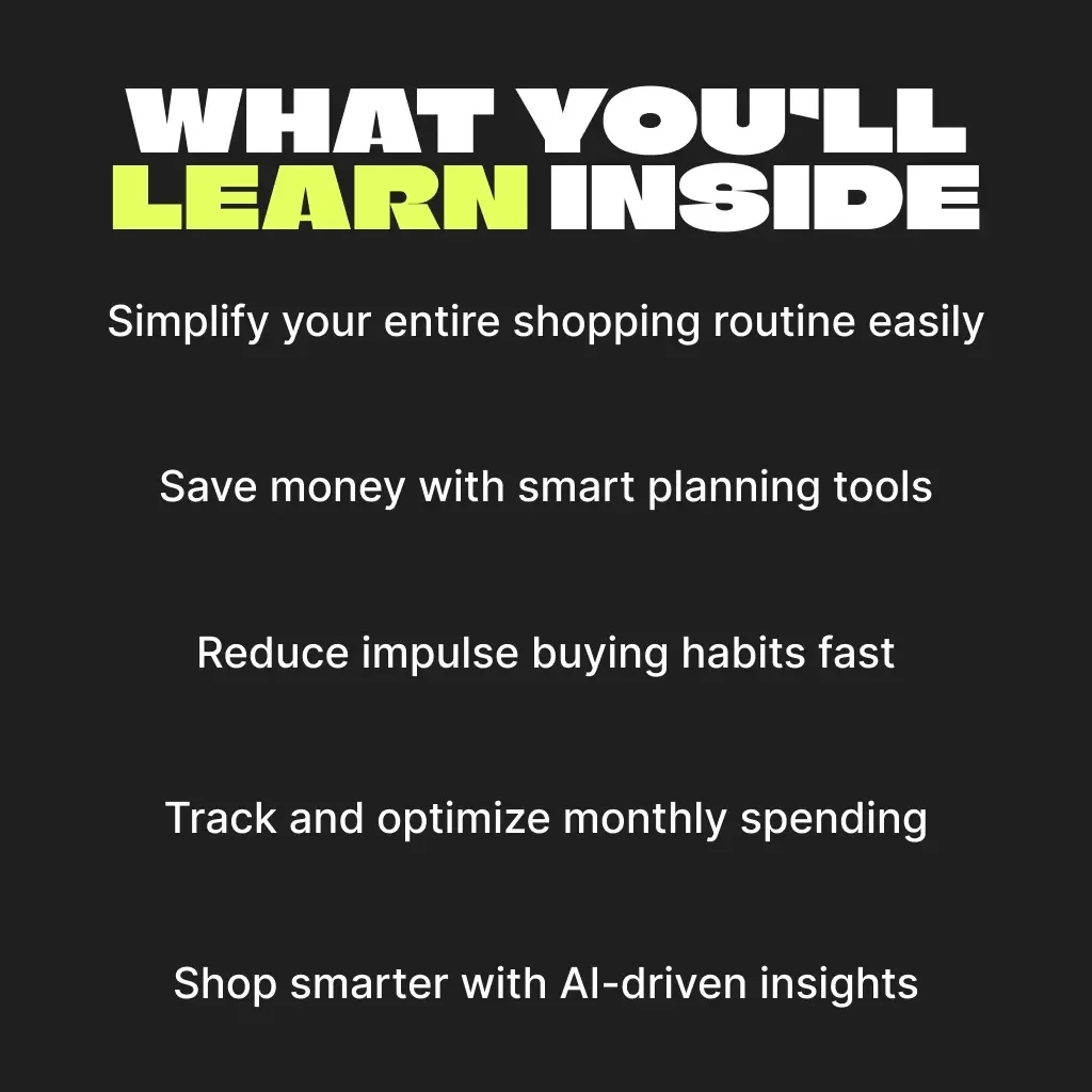 Smart Shopping: Your Ultimate Calendar for Stress-Free Spending | Digital Budget Planner, AI Shopping Guide, Printable & Downloadable eBook for Smarter Spending Habits