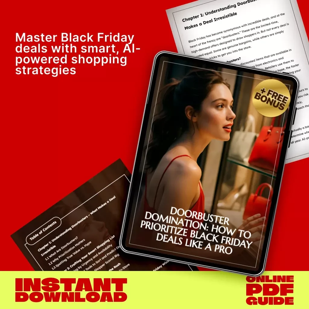 Doorbuster Domination: How to Prioritize Black Friday Deals Like a Pro | Ultimate Digital Shopping Guide for Smart Shoppers | eBook on How to Prioritize Doorbusters in Your Shopping List