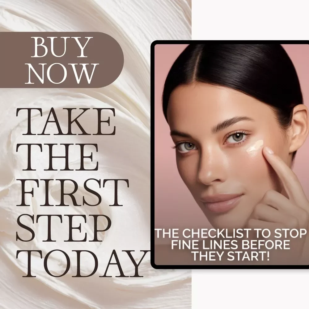 The Checklist to Stop Fine Lines Before They Start | Digital Skincare Guide | What Causes Fine Lines and How to Prevent Them | Anti-Aging Daily Habits & Skincare Tips Printable