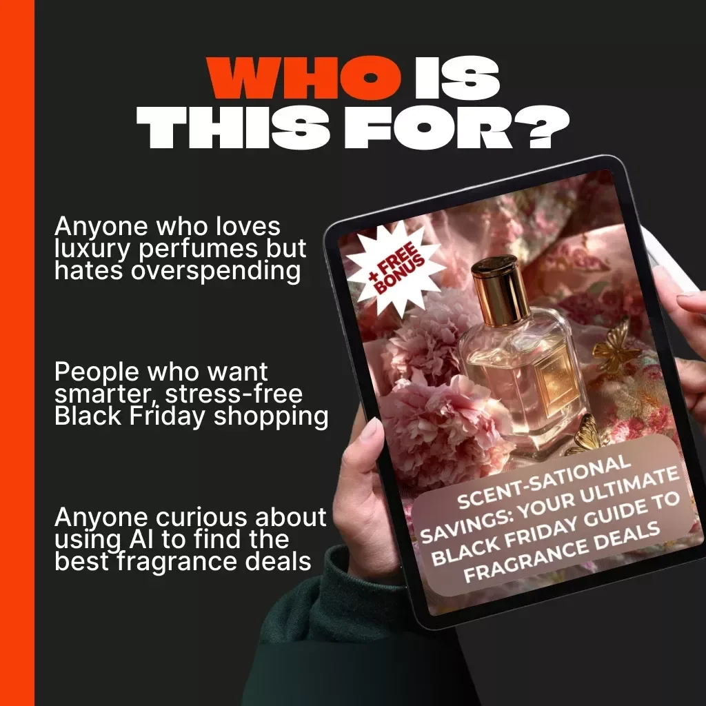 Scent-sational Savings: Your Ultimate Black Friday Guide to Fragrance Deals | Perfume Shopping eBook, Digital Download, Black Friday Perfume Deals Guide, Fragrance Savings Checklist, AI Shopping Tips for Perfume Lovers