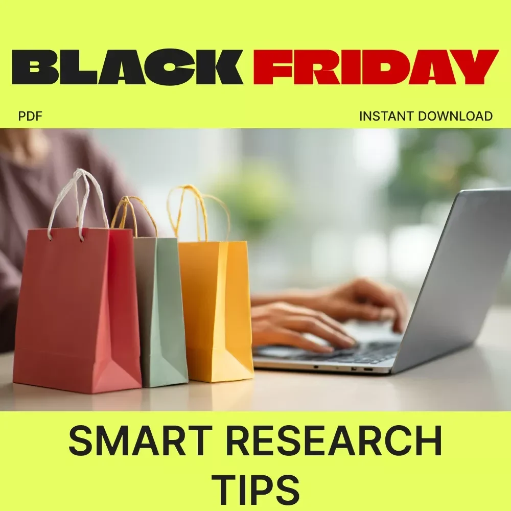 Black Friday Prep: Smart Research Tips | Digital Guide for Savvy Shoppers | What to Research Before Black Friday eBook
