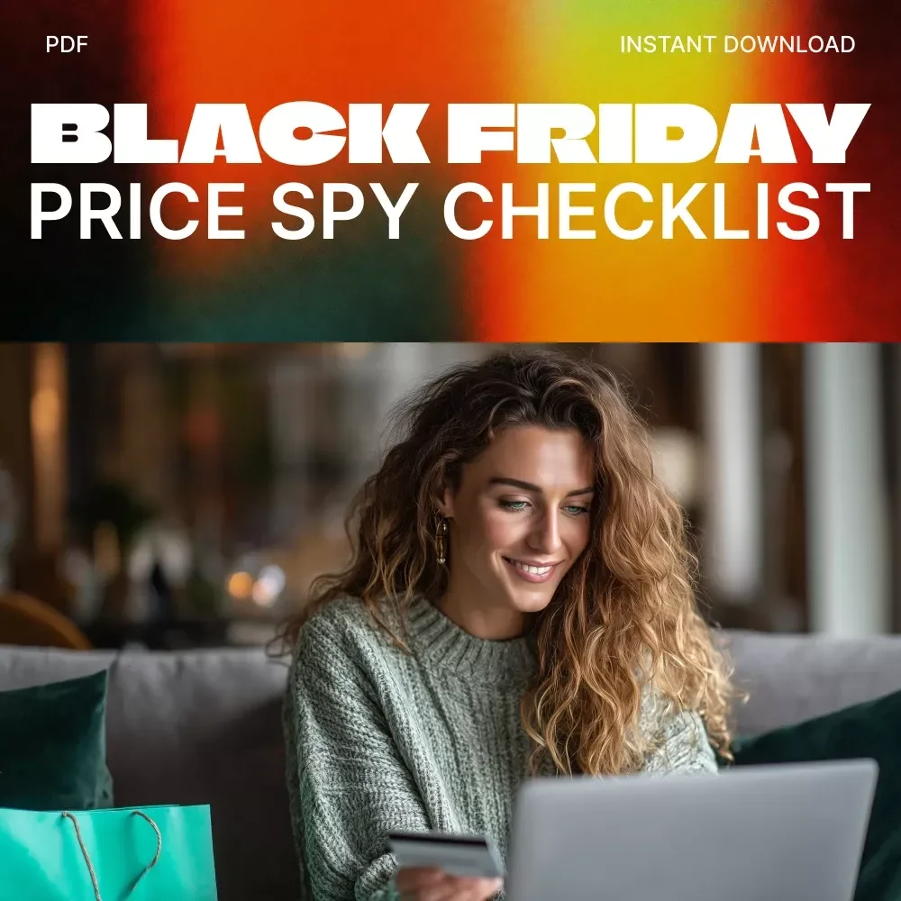 Black Friday Price Spy Checklist | Digital Download | How to Track Prices Ahead of Black Friday | Smart Shopping Planner & Budget Guide