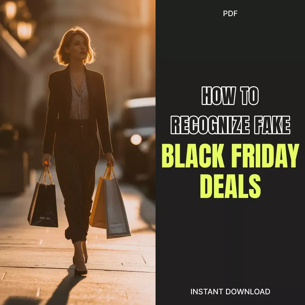 How to Recognize Fake Black Friday Deals and Shop Smart – eBook for Savvy Shoppers | Digital Download Guide on What Red Flags Indicate Fake Deals, Online Scam Awareness & Smart Shopping Tips