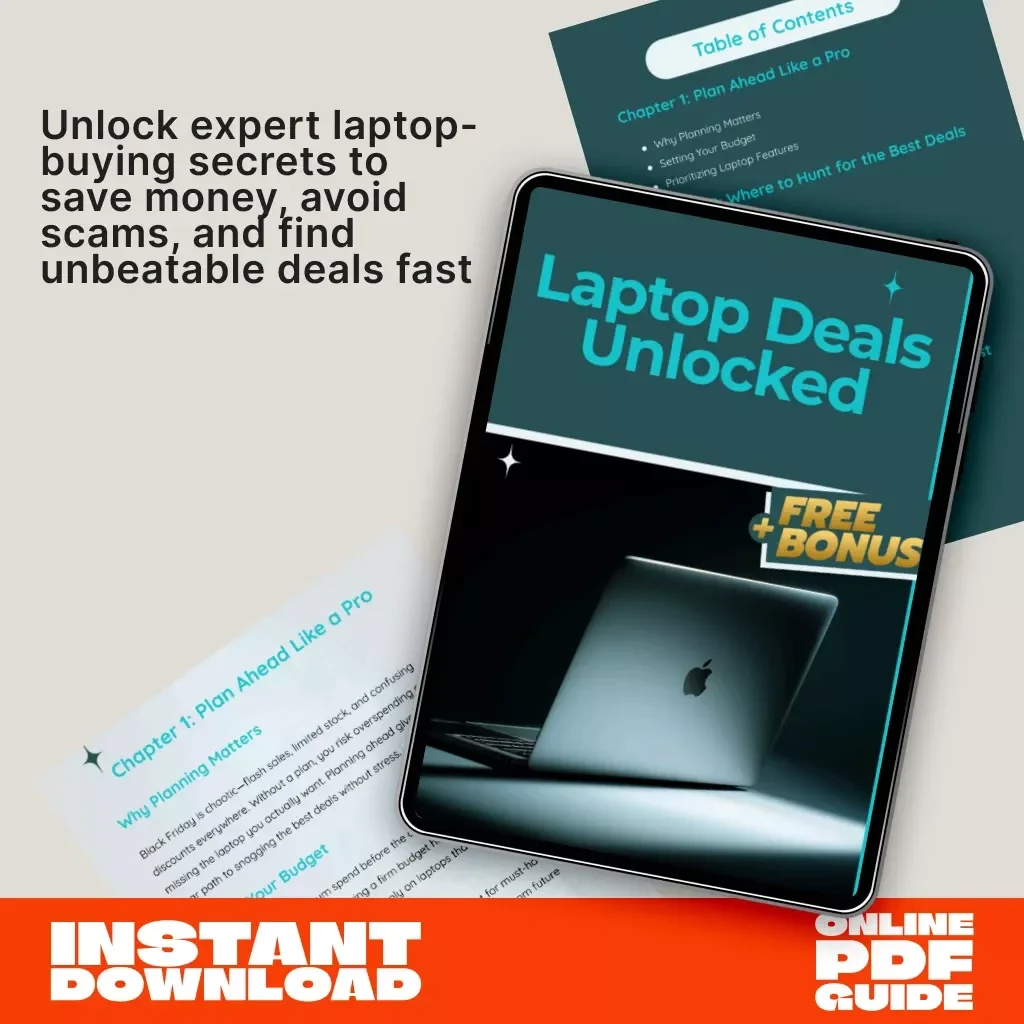 Laptop Deals Unlocked | Ultimate Digital Guide to Save Money on Laptops | Budget Planning, Smart Shopping, AI Prompts, & Expert Tips for Finding the Best Laptop Discounts