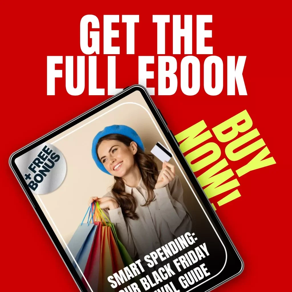Smart Spending: Your Black Friday Survival Guide | How to Track Spending During Black Friday | Budget Planner eBook for Smarter Holiday Shopping