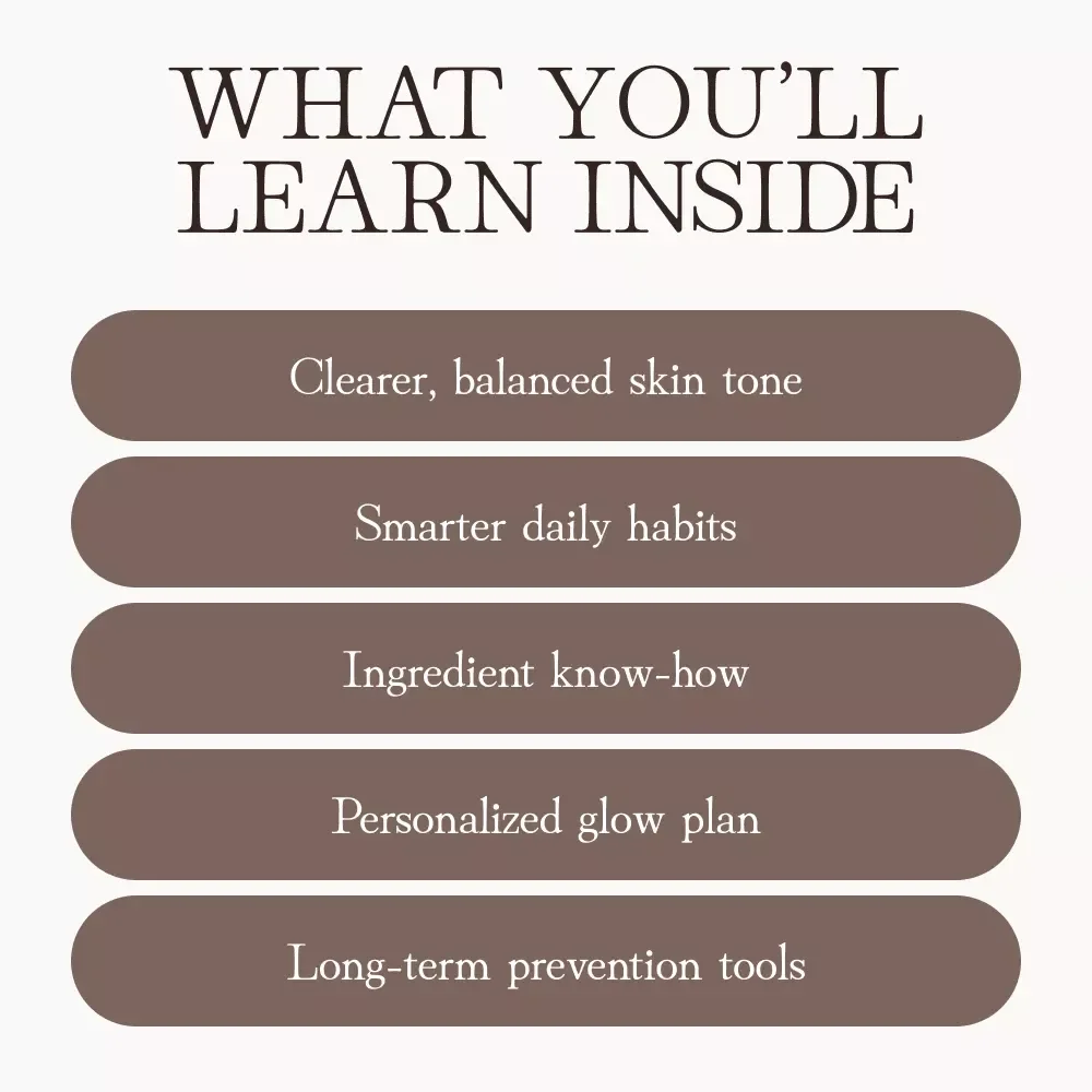 The Guide to Preventing Hyperpigmentation Naturally | Skincare eBook for Even Skin Tone | Tips for Preventing Hyperpigmentation, Healing & Brightening Naturally