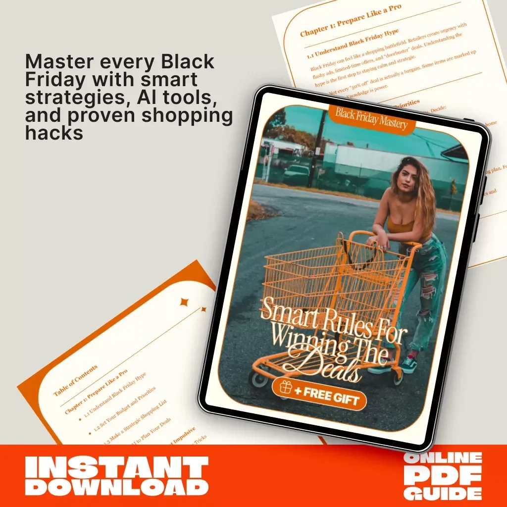 Black Friday Mastery: Smart Rules for Winning the Deals | Best Black Friday Shopping Rules to Follow | Digital Download Guide for Savvy Shoppers