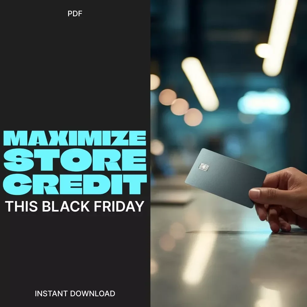 Maximize Your Store Credit This Black Friday | How to Use Store Credit Wisely on Black Friday | Budget Shopping eBook, Digital Guide, Smart Spending Tips