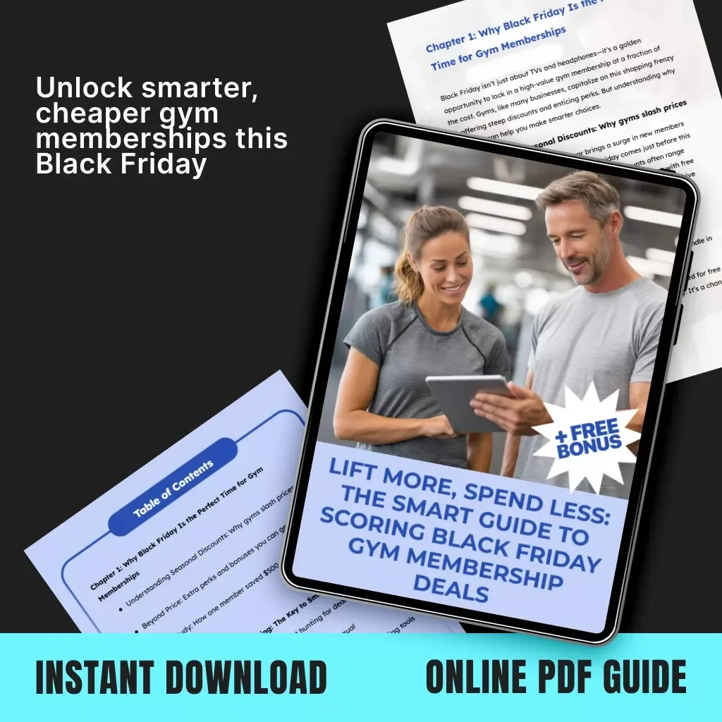 Lift More, Spend Less: The Smart Guide to Scoring Black Friday Gym Membership Deals | How to Find Black Friday Deals on Gym Memberships | Digital Download Fitness Savings eBook & Checklist