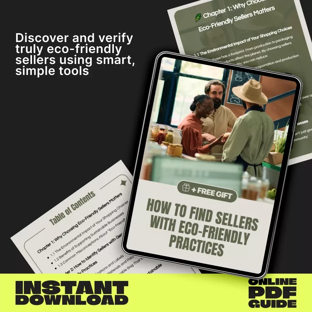 How to Find Sellers with Eco-Friendly Practices | Sustainable Shopping Guide | Digital Download for Conscious Consumers | Learn How to Find Sellers with Eco-Friendly Practices