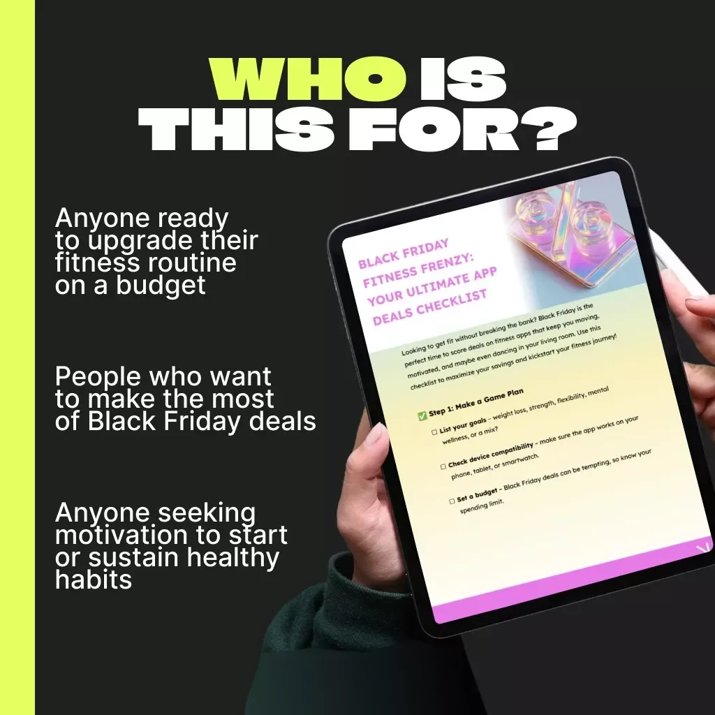 Black Friday Fitness Frenzy: Your Ultimate App Deals Checklist | Best Black Friday Sales on Fitness Apps | Digital Download Wellness Guide