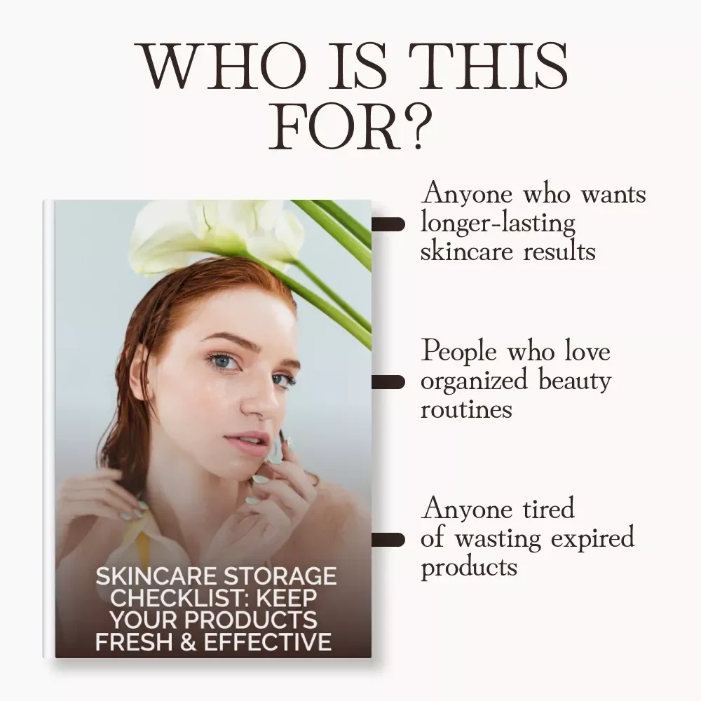 Skincare Storage Checklist: Keep Your Products Fresh & Effective | Printable Digital Download | Self-Care Organizer for Beauty Lovers | Best Way to Store Skincare Products
