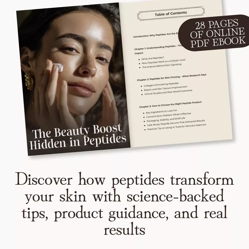 The Beauty Boost Hidden in Peptides | Skincare eBook on What Are Peptides and Do They Work for Skin Firming | Digital Download Anti-Aging Guide for Radiant, Firm Skin