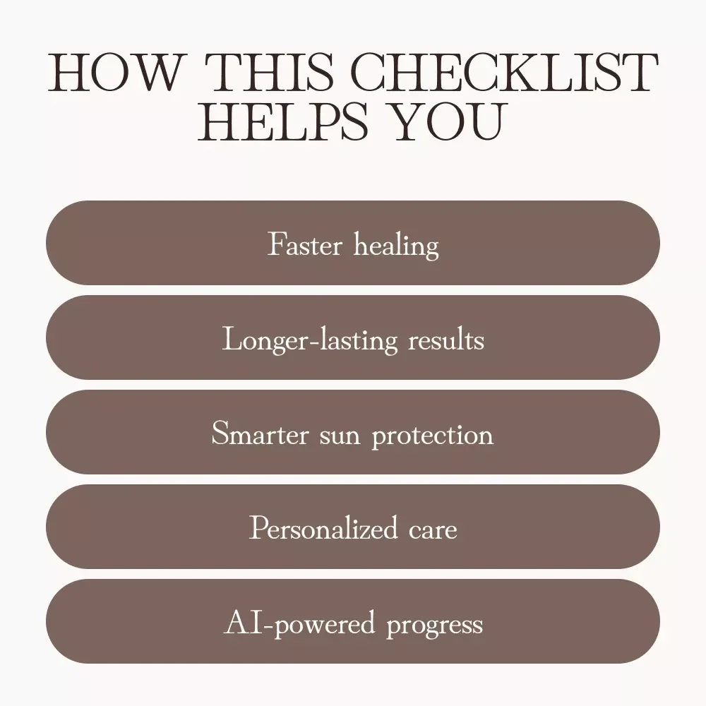 Post-Treatment Skin Maintenance Checklist | Digital Download | How to Maintain Results After Professional Skin Treatments | Skincare Recovery Guide & Aftercare Planner