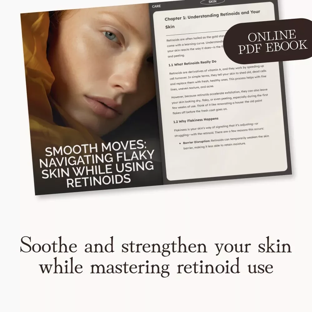 Smooth Moves: Navigating Flaky Skin While Using Retinoids | Skincare eBook for Managing Peeling, Dryness & Irritation | Digital Download Guide on What to Do When Skin Is Flaky or Peeling with Retinoids