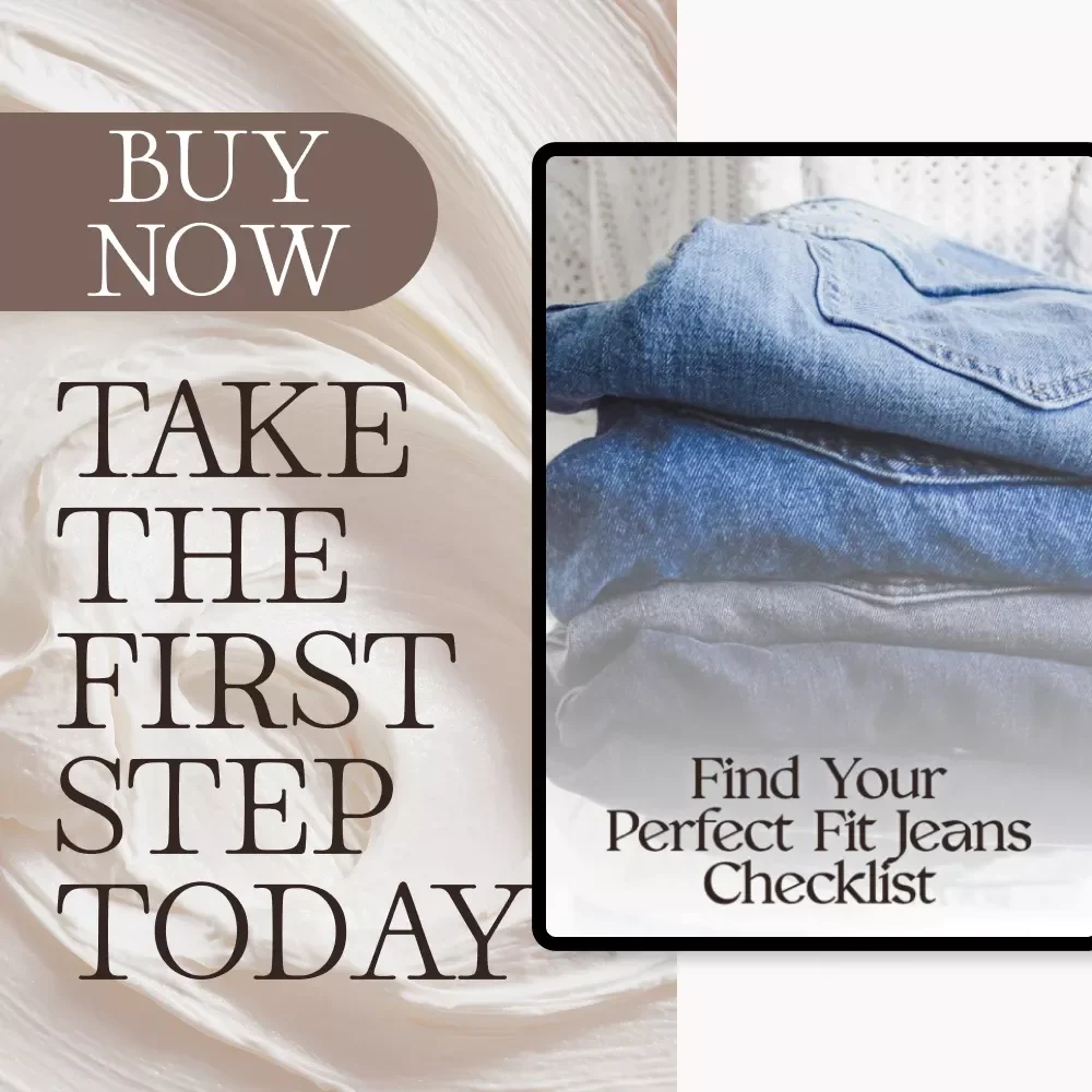 Find Your Perfect Fit Jeans Checklist | Digital Download Guide for Body Types | Denim Fit & Style eBook for Women | Jeans Shopping Made Easy