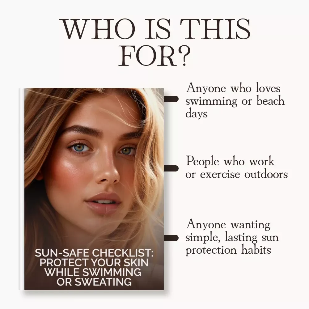 Sun-Safe Checklist: Protect Your Skin While Swimming or Sweating | Printable Guide for Swimmers & Outdoor Enthusiasts | Tips for Sun Protection When Swimming or Sweating | Instant Digital Download