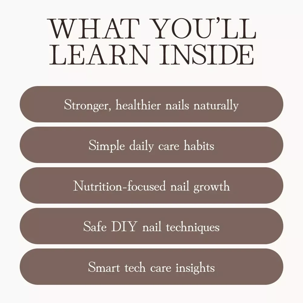 Healthy, Strong, and Beautiful Nails | Best Practices for At-Home Nail Care Guide | Digital Download for Natural Nail Health and Beauty