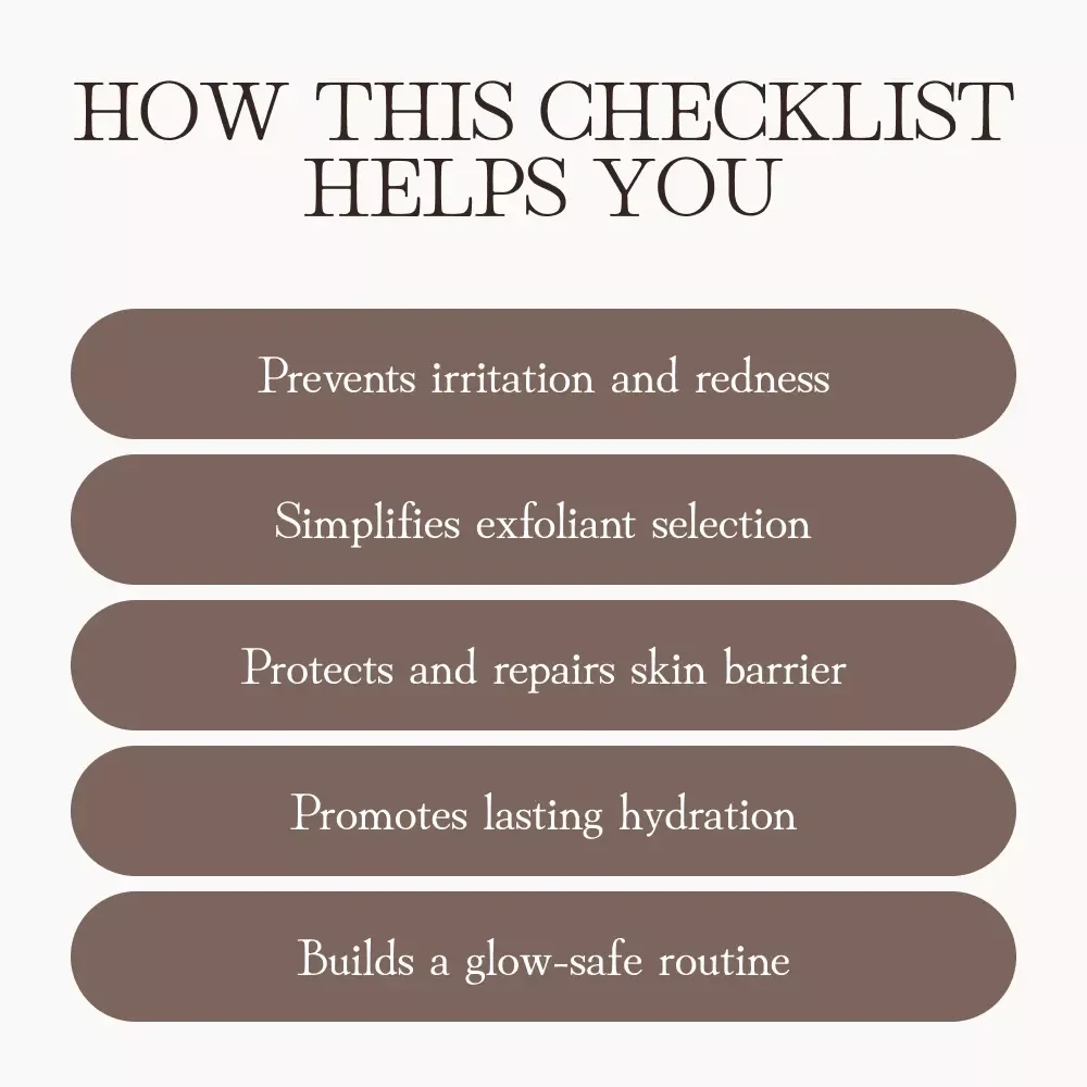 The Ultimate Barrier-Friendly Exfoliant Checklist ✨ | Digital Skincare Guide for Healthy, Glowing Skin | What Are Barrier-Friendly Exfoliants Printable PDF