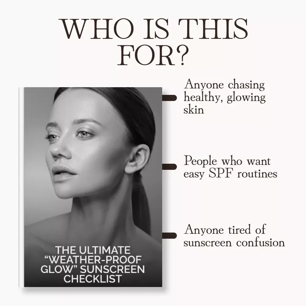 The Ultimate “Weather-Proof Glow” Sunscreen Checklist | Digital Skincare Guide for Every Season | How to Choose Sunscreen in Different Weather | SPF Routine Planner for Sunny, Cloudy, Snowy, or Windy Days