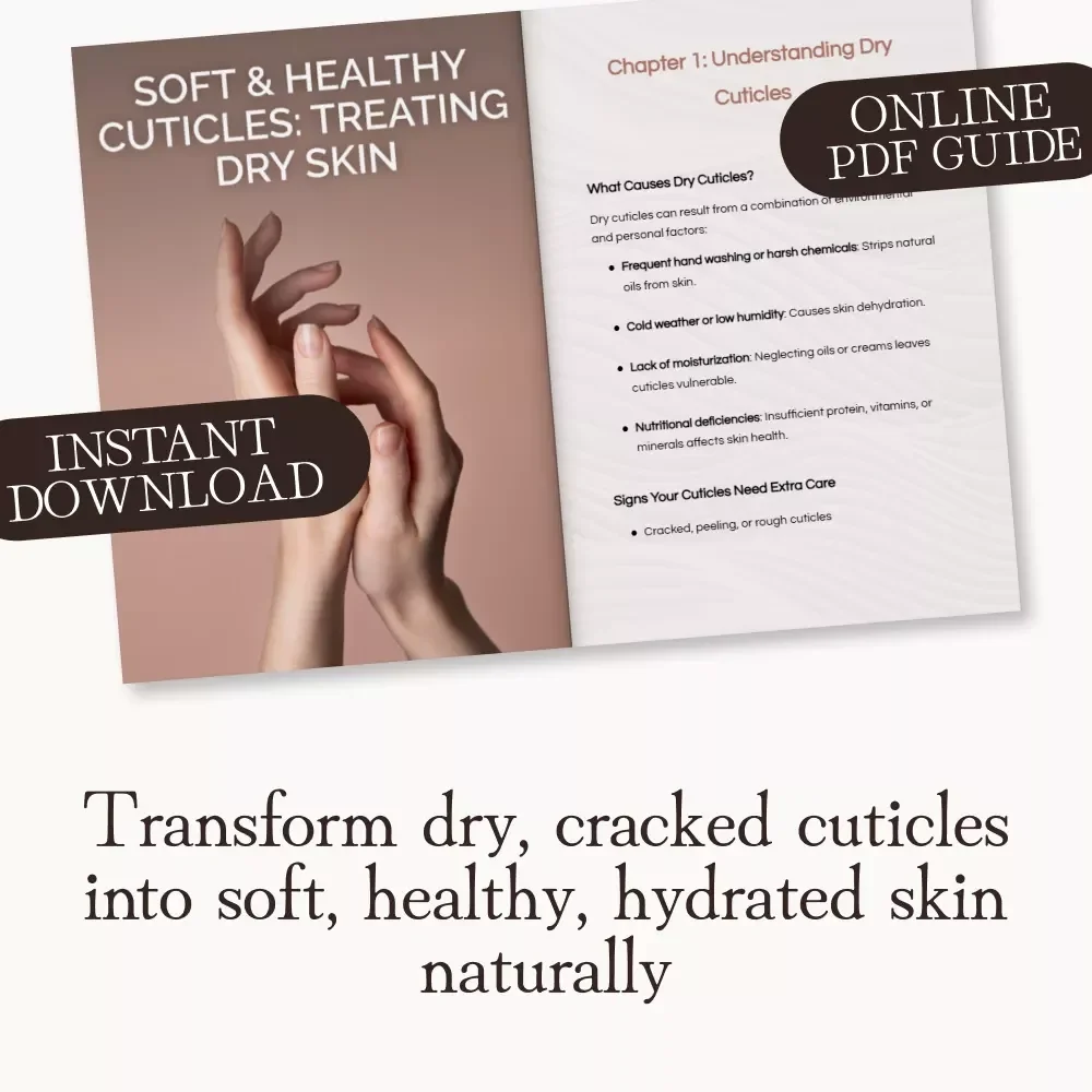 Soft & Healthy Cuticles: Treating Dry Skin | Digital Guide on How to Treat Dry Cuticles Naturally | Cuticle Care Routine, Moisturizing Tips & At-Home Remedies for Stronger Nails