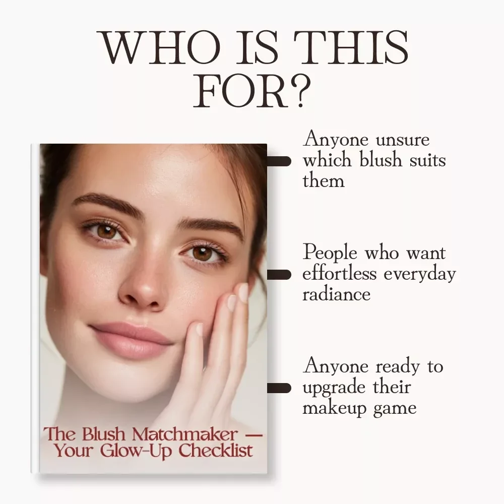 The Blush Matchmaker Checklist | How to Choose the Right Blush for Your Skin Tone | Digital Beauty Guide for Effortless Glow | Printable Makeup Checklist & Pro Tips
