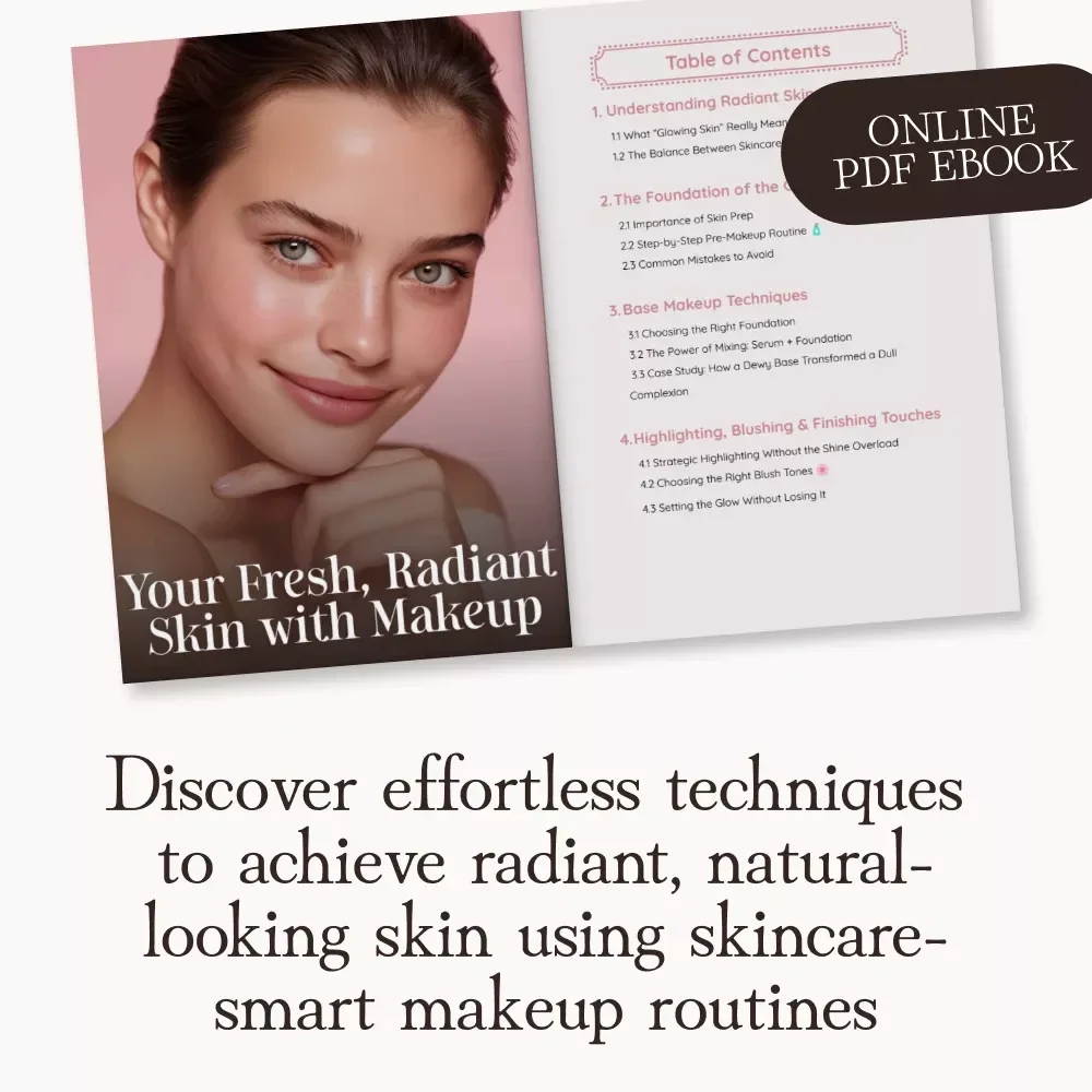 Your Fresh, Radiant Skin with Makeup | Glow-Enhancing Ebook for Beginners & Beauty Enthusiasts | Learn how to achieve fresh glowing skin with makeup | Digital Download Guide
