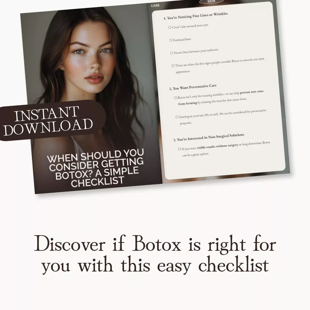When Should You Consider Getting Botox? A Simple Checklist | Digital Self-Care & Beauty Guide for Preventative Botox, Fine Lines, and Anti-Aging Decisions