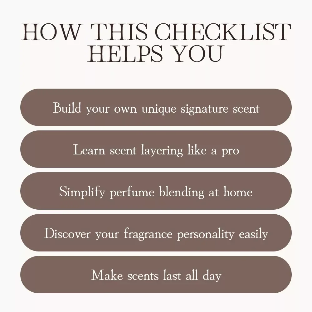 The Ultimate Checklist for Crafting Your Signature Scent | DIY Perfume Guide | Fragrance Layering eBook | Digital Download for Scent Lovers & Creators