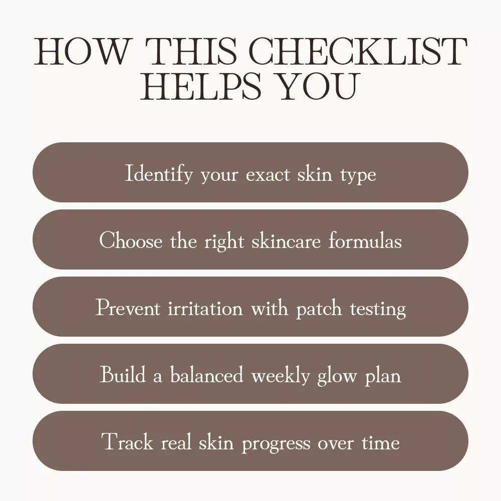 Weekly Glow-Up Checklist | Skincare Routine Guide for Radiant Skin | Tips for Weekly Peels and Masks That Are Safe for Skin | Digital Download Self-Care Printable