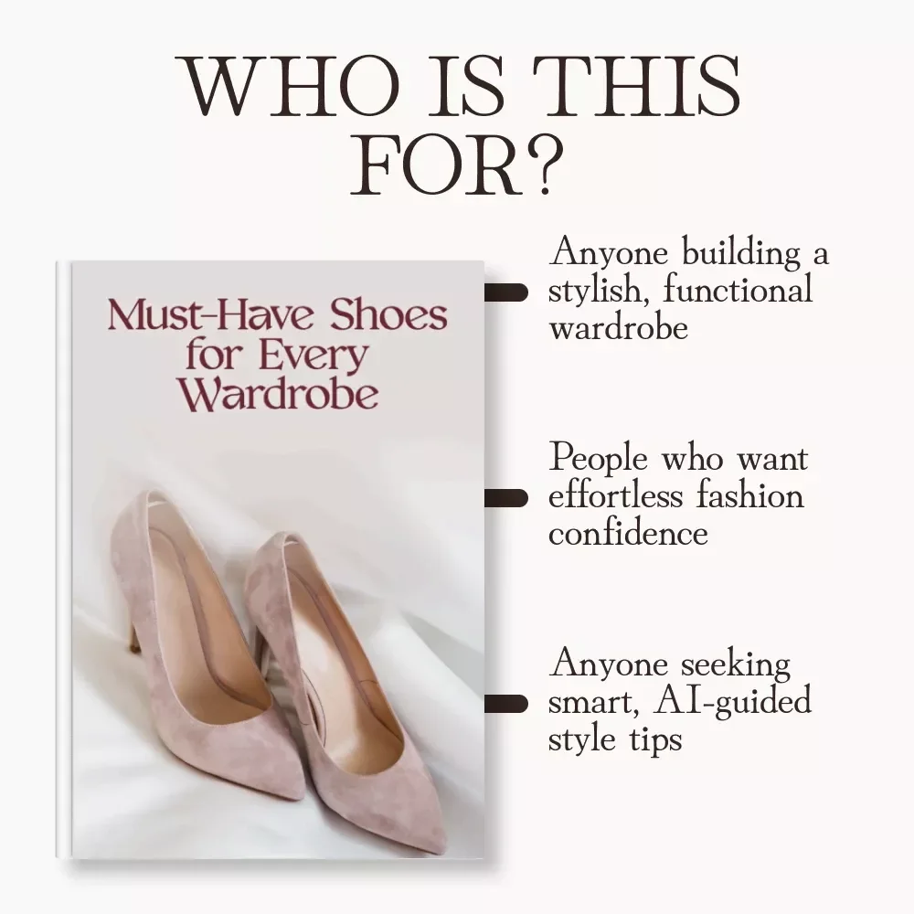 Must-Have Shoes for Every Wardrobe | Digital Style Guide, eBook & Fashion Checklist for Women | Timeless Shoe Essentials, AI Wardrobe Tools, and Seasonal Styling Tips