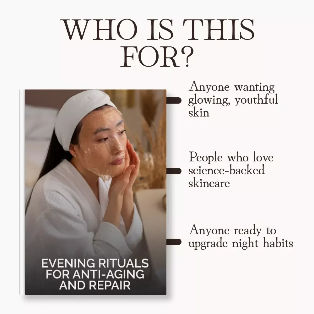 Evening Rituals for Anti-Aging and Repair | eBook Guide on How to Build a Night Routine for Anti-Aging and Repair | Digital Skincare Routine Download
