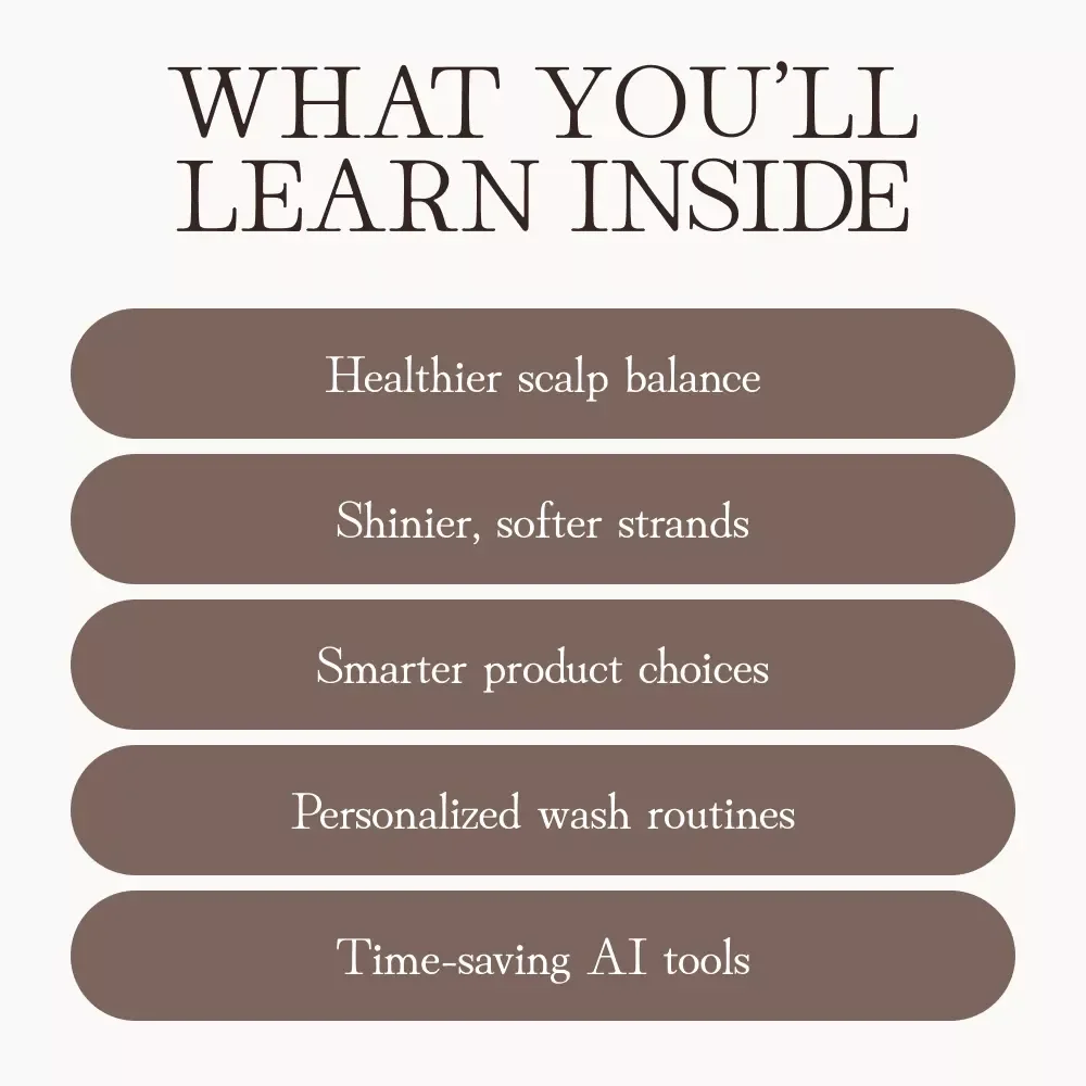 Best Practices for Washing Your Hair | Digital Hair Care Guide for Healthy, Shiny Hair | Step-by-Step eBook with AI Hair Routine Tips