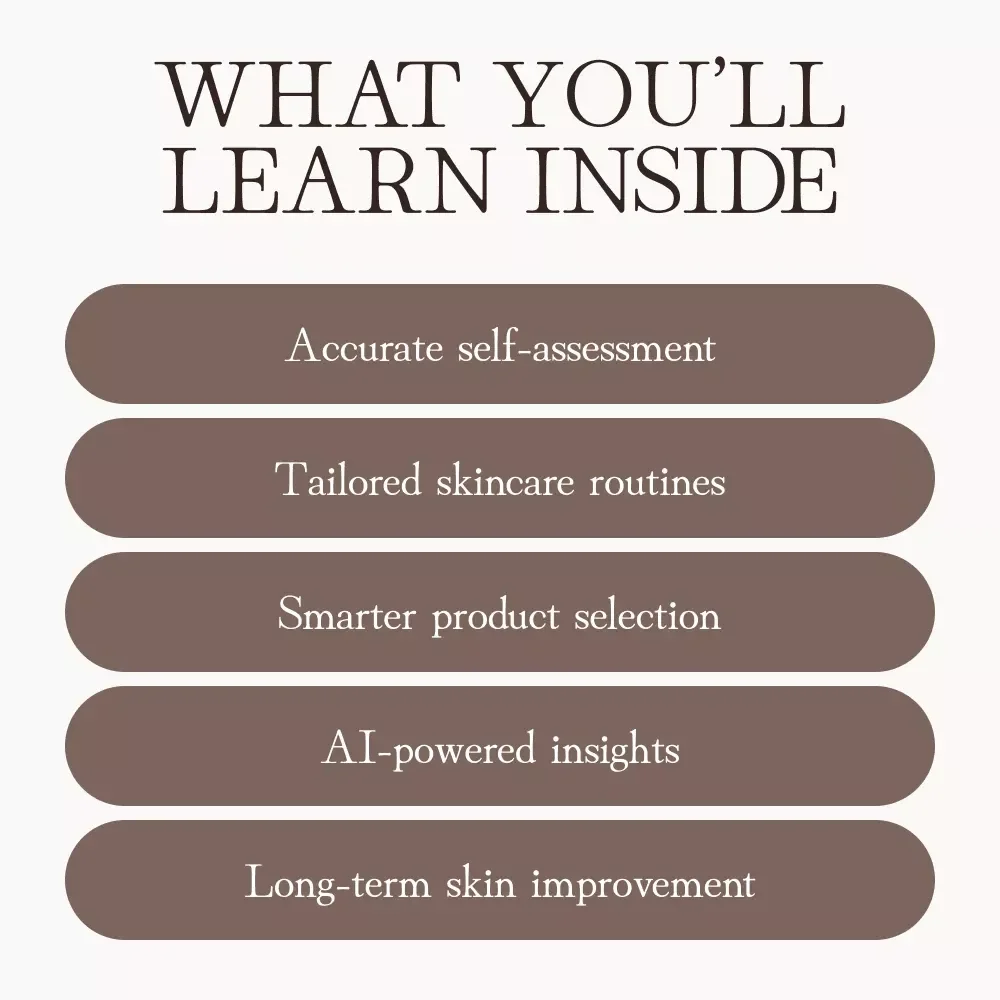 Skin Deep: The Smart Guide to Knowing Your Skin Type | Digital eBook | How to Know What Your Skin Type Is | Skincare Self-Assessment & Routine Guide
