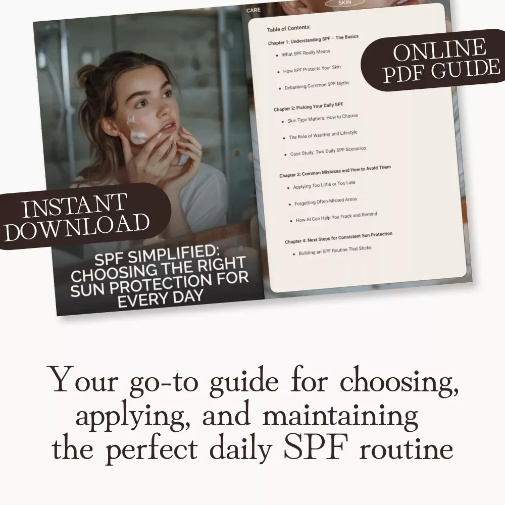 SPF Simplified: Choosing the Right Sun Protection for Every Day – Digital Skincare Guide for What SPF Number Should You Choose for Daily Use | Ultimate Sun Care Routine & AI-Enhanced Skin Protection eBook