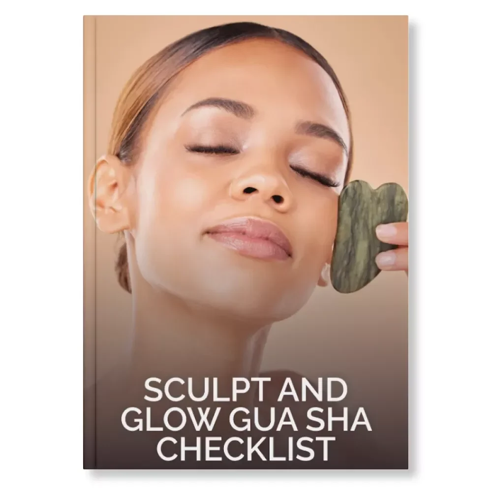 Sculpt and Glow Gua Sha Checklist | Digital Download Facial Massage Guide | How to Use Gua Sha for Facial Sculpting & Lifting at Home