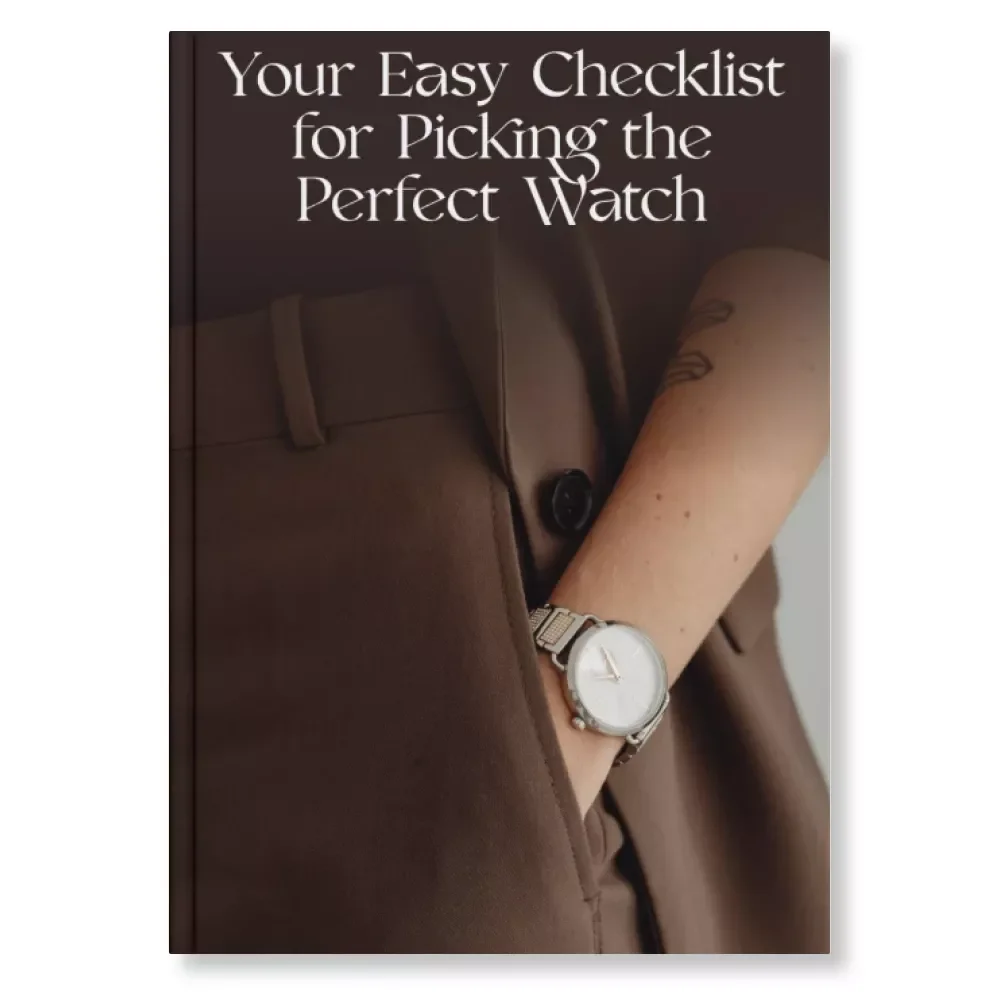 Your Easy Checklist for Picking the Perfect Watch | Digital Download Guide, eBook, and Printable Style Checklist for Choosing the Right Watch, Fashion Accessories & Smartwatch Style Tips