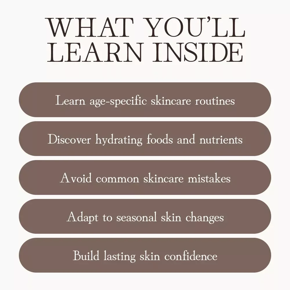 Caring for Dry Aging Skin | Digital Skincare Guide for Mature Skin | What to Do When Your Skin Becomes Dry with Age | Glow & Hydration After 40